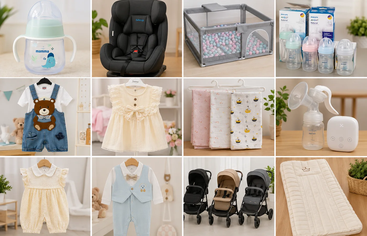 Produits Baby Stoon en grille